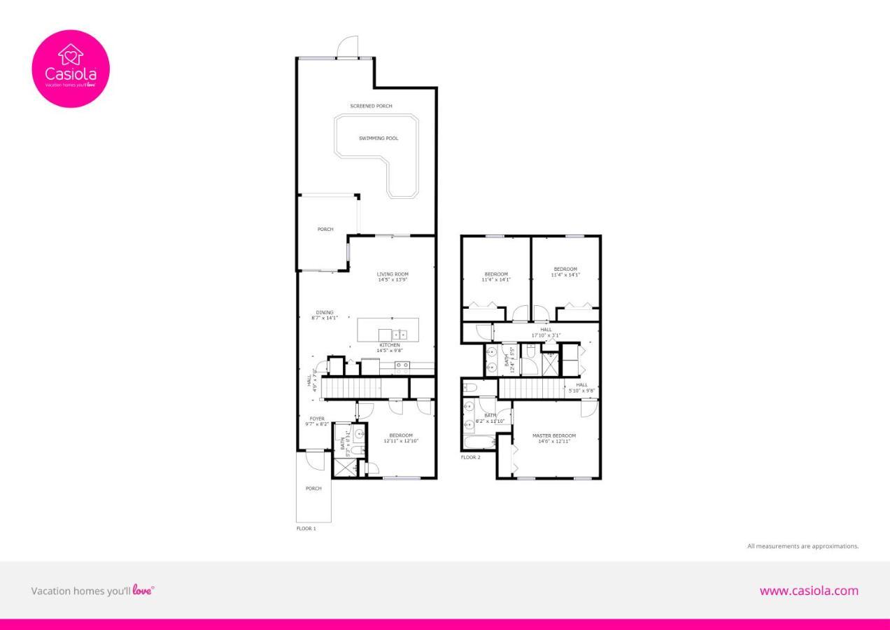 Modern Townhome Wprivate Pool Free Water Park Kissimmee Exteriör bild